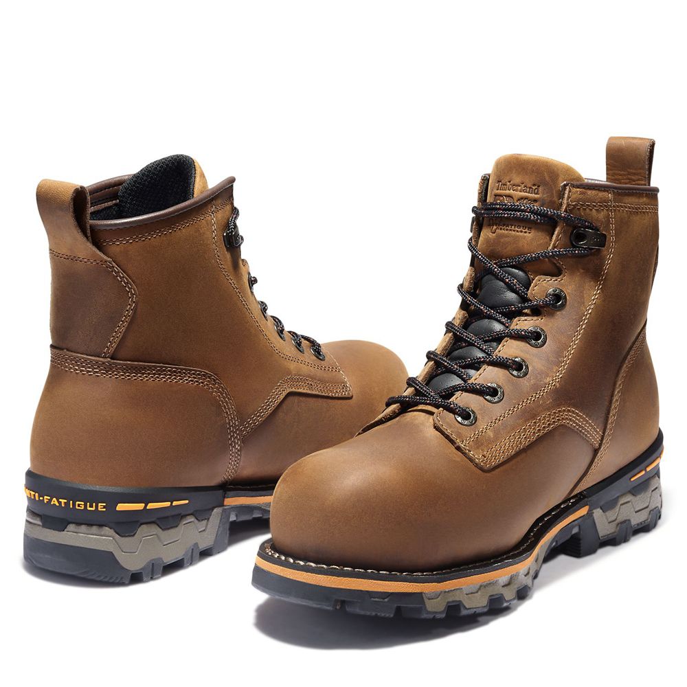 Bocanci De Muncă Timberland Barbati Maro - Pro® Boondock 6\" Comp Toe - Romania - VXLWDQ094